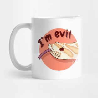 Albino Western Hognose Snake, "I'm evil" Mug